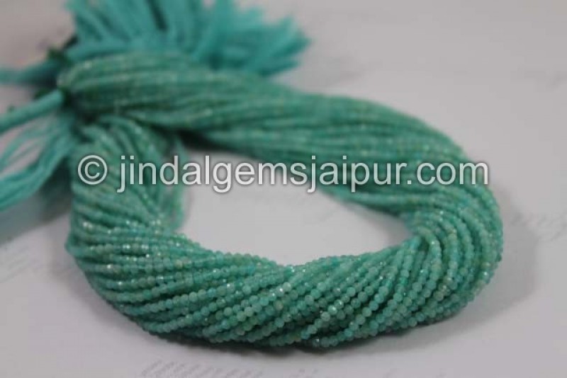 Amazonite Micro Cut Round Beads